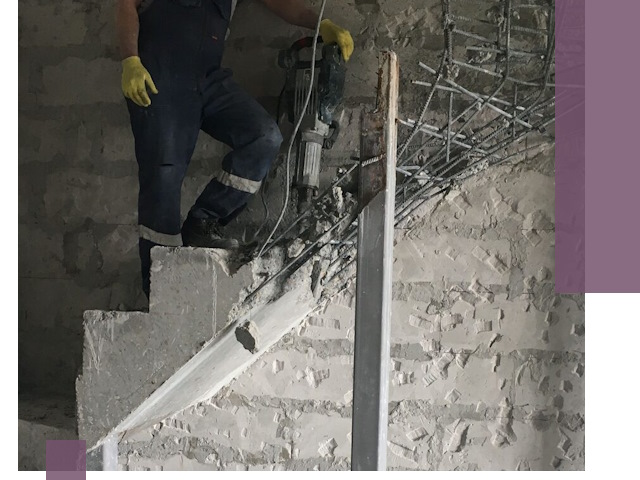 Демонтаж металлических и бетонных лестниц в Петрозаводске