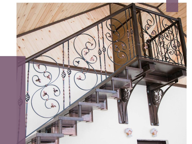 Кованые лестницы в Петрозаводске от 79170 руб. под ключ
