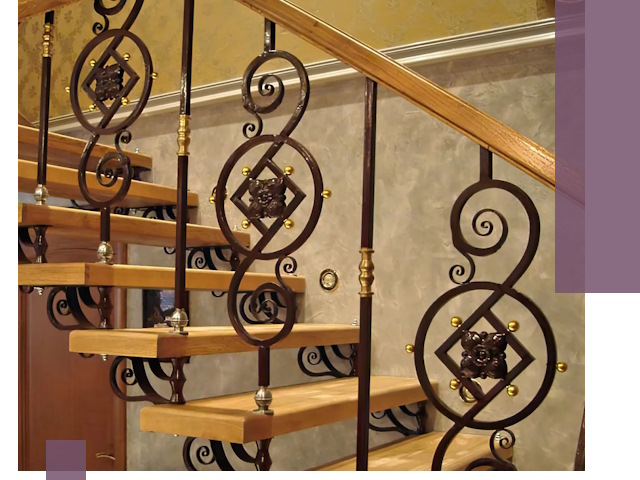 Изготовление кованых лестниц под ключ в Петрозаводске