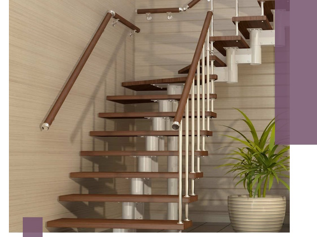 Изготовление модульных лестниц под ключ в Петрозаводске