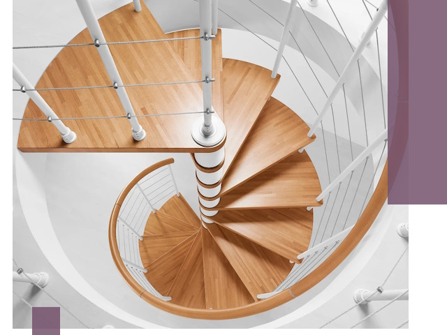 Изготовление винтовых лестниц под ключ в Петрозаводске