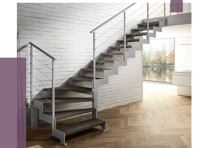 Г-образные лестницы под ключ в Петрозаводске от 36794 руб. | ПРОЛЁТ-Птр