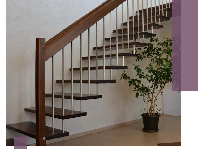 Лестницы на больцах под ключ в Петрозаводске – изготовление и монтаж