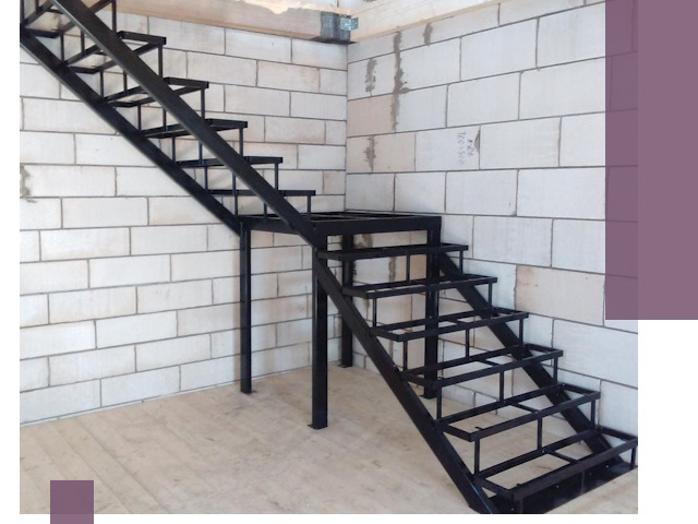 Лестницы на металлокаркасе под ключ в Петрозаводске — изготовление и монтаж