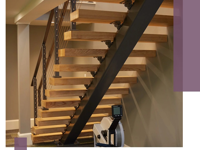 Лестницы на монокосоурах под ключ в Петрозаводске - изготовление и монтаж