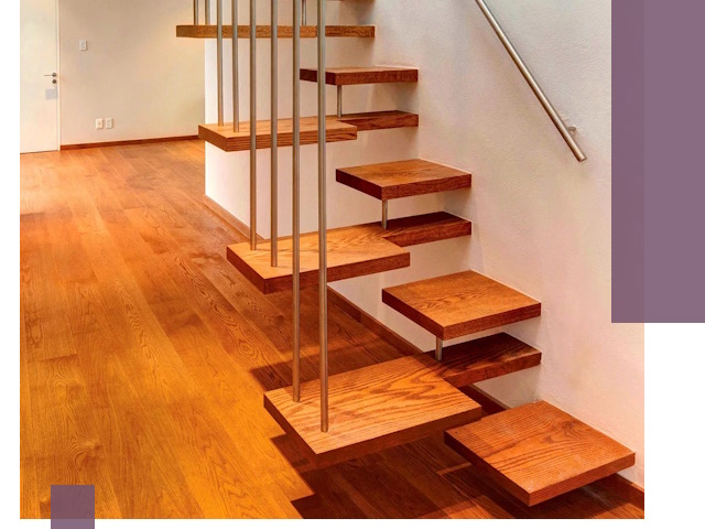 Лестницы «гусиный шаг» на заказ в Петрозаводске для узких пространств