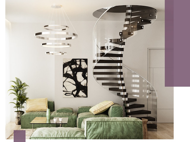 Лестницы для двухуровневой квартиры в Петрозаводске — изготовление и монтаж