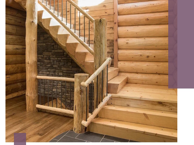 Лестницы в баню под заказ и профессиональный монтаж в Петрозаводске