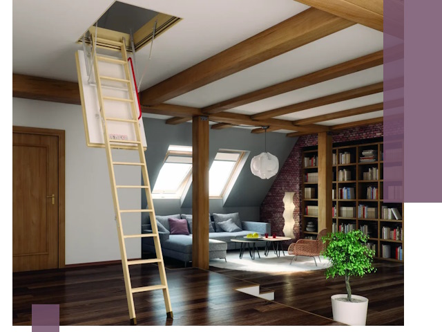 Чердачные лестницы под ключ в Петрозаводске: изготовление и монтаж