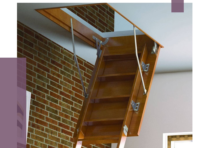 Установка чердачной лестницы в Петрозаводске от 7765 руб. | ПРОЛЁТ-Птр