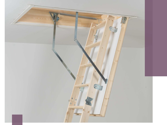 Установка чердачной лестницы под ключ в Петрозаводске