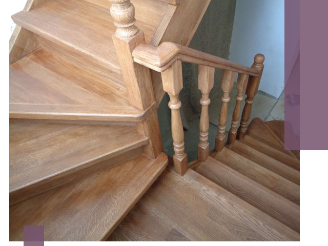 Дубовые лестницы под ключ в Петрозаводске: изготовление и монтаж