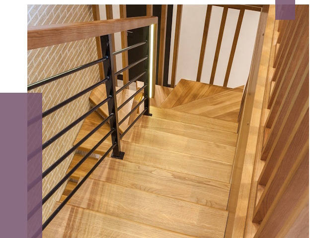 Лестницы из ясеня в Петрозаводске под ключ от 9947 руб. 