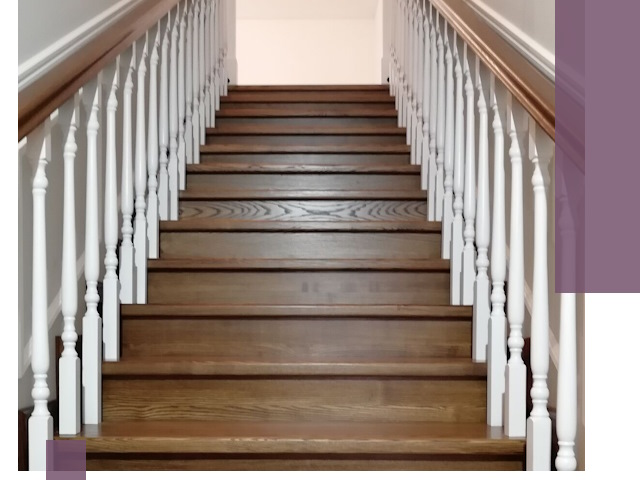 Лестницы из ясеня на заказ в Петрозаводске — изготовление и монтаж