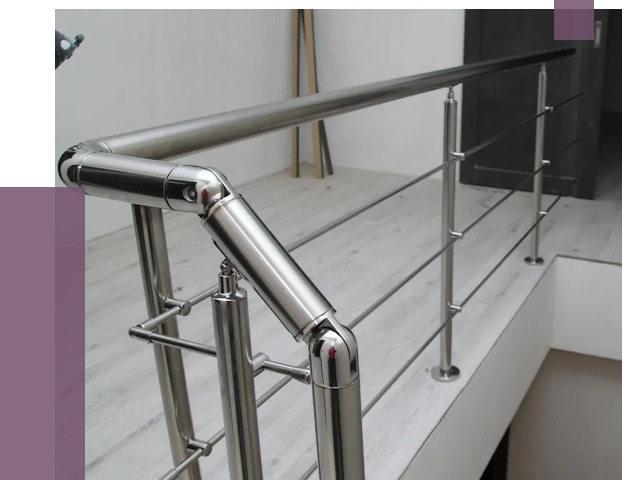 Перила из нержавеющей стали в Петрозаводске от 8932 руб. под ключ | ПРОЛЁТ-Птр