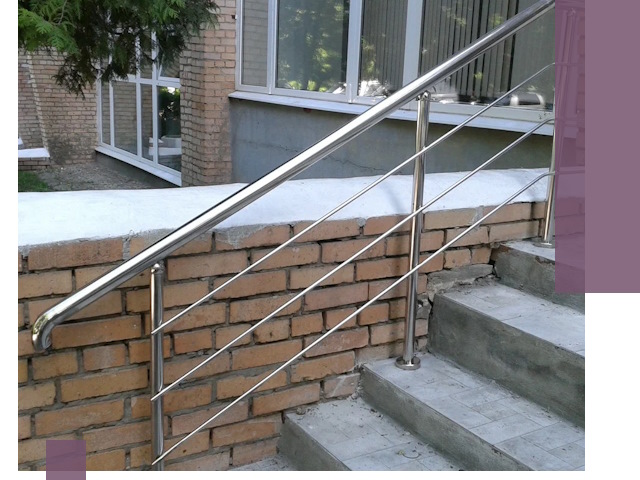 Перила из нержавеющей стали высокого качества в Петрозаводске