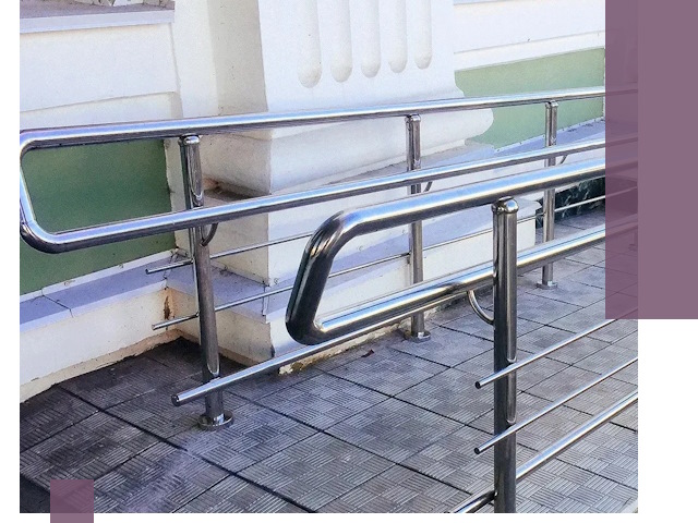 Ограждения пандусов из металла и нержавейки в Петрозаводске