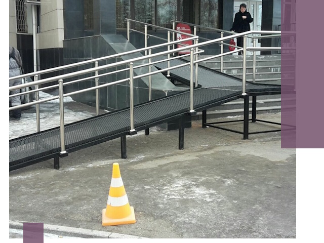 Стационарные пандусы под ключ в Петрозаводске — изготовление и монтаж