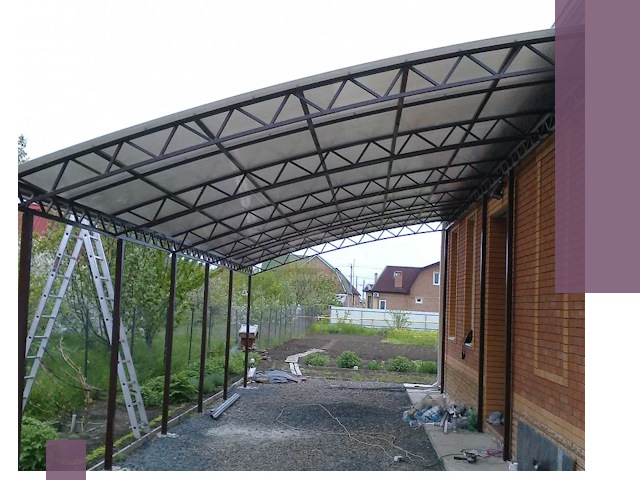 Профессиональный монтаж навесов под ключ в Петрозаводске