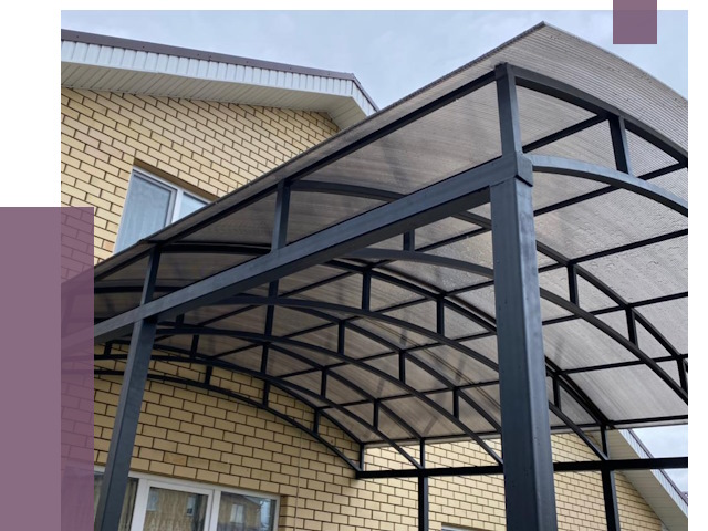 Монтаж козырьков в Петрозаводске от 11419 руб. | ПРОЛЁТ-Птр