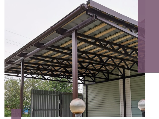 Навесы под ключ в Петрозаводске: изготовление, монтаж и гарантия