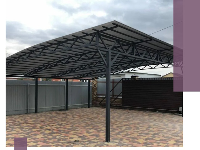 Недорогие навесы под ключ в Петрозаводске — изготовление и монтаж