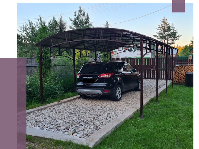 Навесы для автомобиля в Петрозаводске от 13043 руб.  | ПРОЛЁТ-Птр