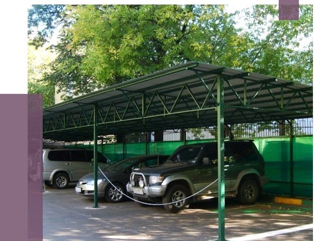 Навесы для парковки в Петрозаводске от 79678 руб. заказать | ПРОЛЁТ-Птр