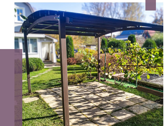 Навесы для дачи в Петрозаводске от 12637 руб. под ключ — ПРОЛЁТ-Птр