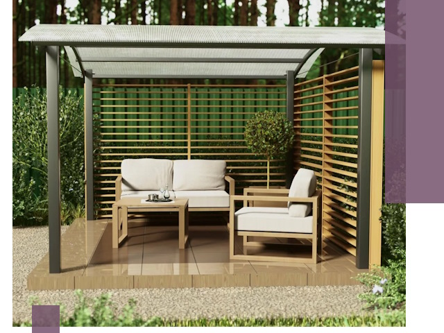 Навесы для дачи в Петрозаводске: изготовление, монтаж и демонтаж