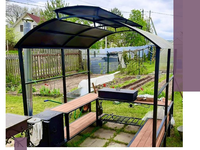 Навесы для барбекю в Петрозаводске: изготовление, монтаж и демонтаж