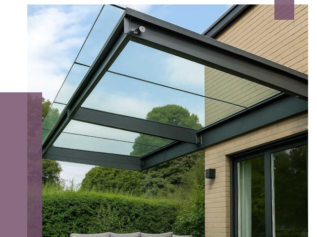 Стеклянные навесы и козырьки в Петрозаводске от 12180 руб.