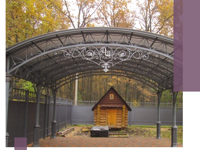 Кованые навесы премиум-класса под заказ в Петрозаводске