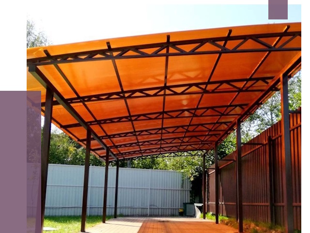 Односкатные навесы под ключ в Петрозаводске от 13043 руб. 