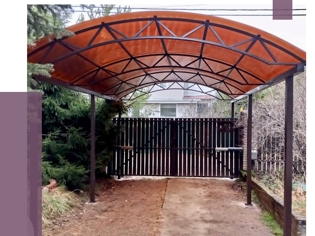 Арочные навесы в Петрозаводске от 12637 руб. — изготовление и монтаж | ПРОЛЁТ-Птр