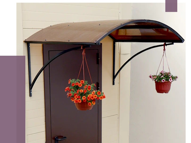 Козырьки над входом в Петрозаводске от 14718 руб.  | ПРОЛЁТ-Птр