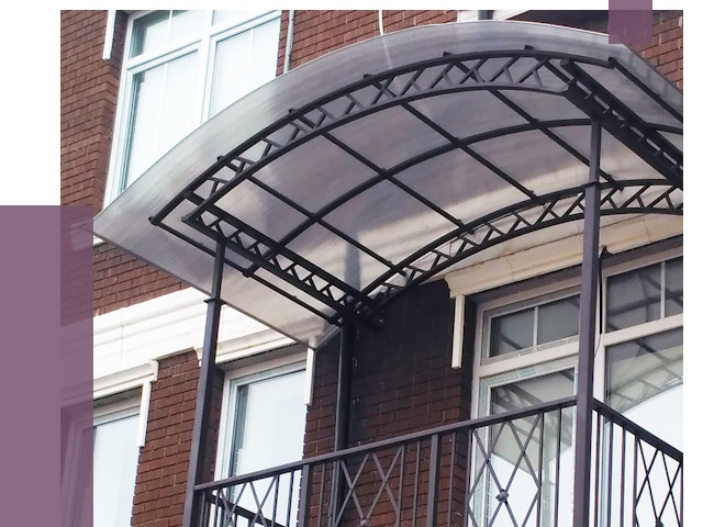 Козырьки над балконом в Петрозаводске от 8577 руб. | ПРОЛЁТ-Птр