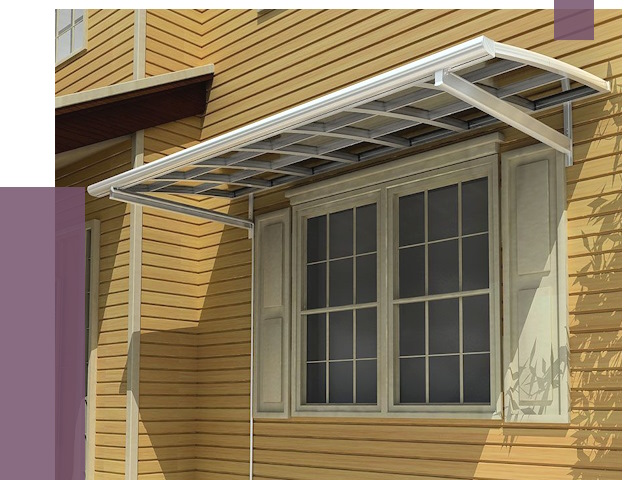 Козырьки над окнами в Петрозаводске от 7562 руб. — монтаж, покупки | ПРОЛЁТ-Птр