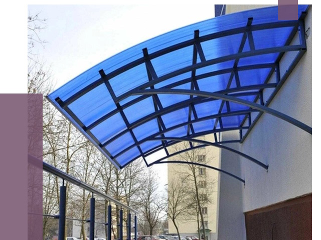 Козырьки из поликарбоната в Петрозаводске от 4263 руб. под ключ | ПРОЛЁТ-Птр