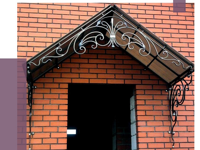 Металлические козырьки в Петрозаводске от 10607 руб. 