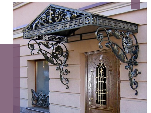 Кованые козырьки в Петрозаводске под ключ от 12637 руб. — ПРОЛЁТ