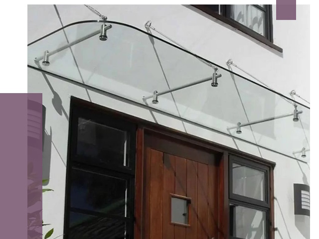 Стеклянные козырьки в Петрозаводске от 18778 руб. | ПРОЛЁТ-Птр