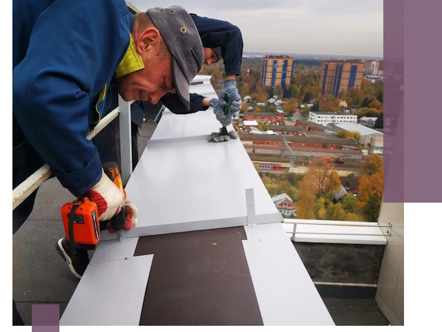 Монтаж парапетов в Петрозаводске — установка прочных металлических ограждений