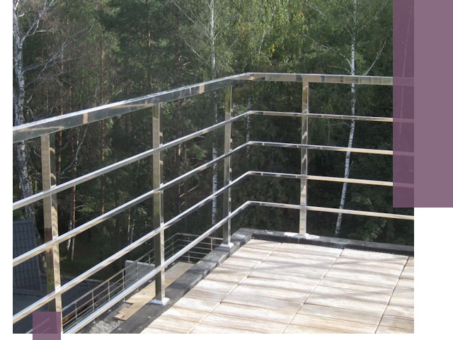 Парапеты из нержавеющей стали в Петрозаводске — изготовление и монтаж