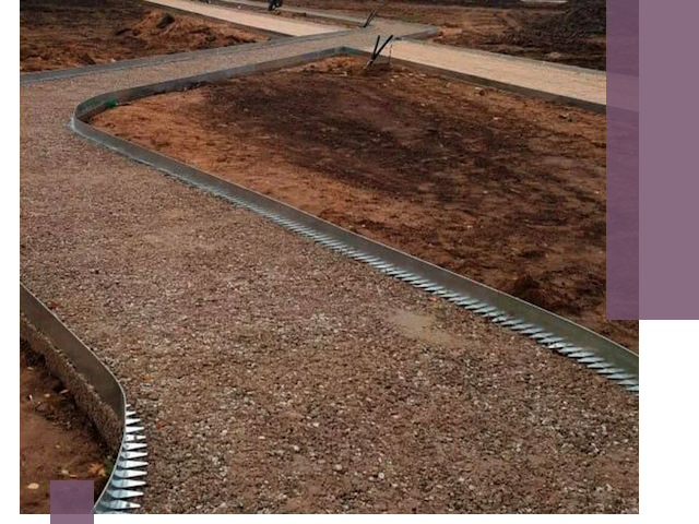 Металлические бордюры под ключ в Петрозаводске — изготовление и монтаж