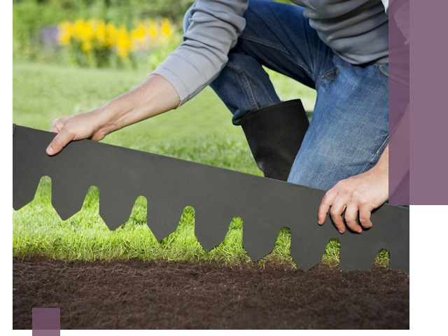 Металлические бордюры для газона в Петрозаводске — изготовление и монтаж