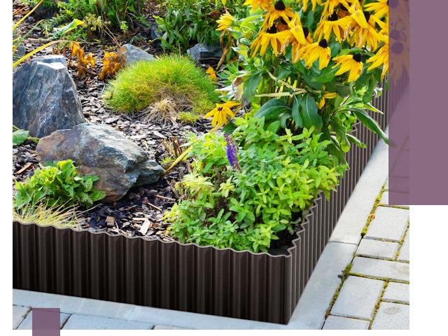 Металлические бордюры для клумб в Петрозаводске — производство и монтаж